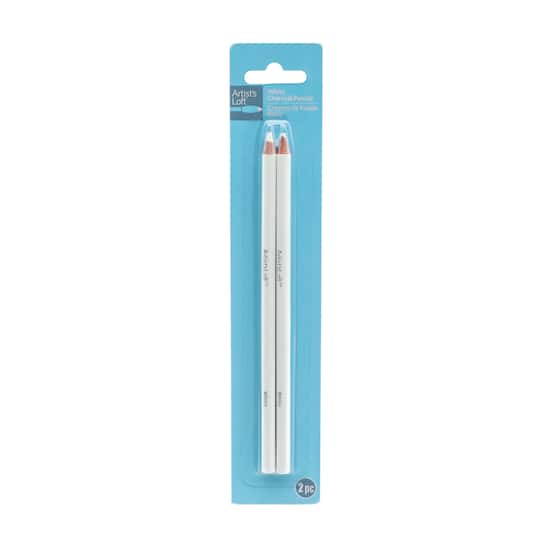 12 Packs: 2 ct. (24 total) White Charcoal Pencils by Artist's Loft™